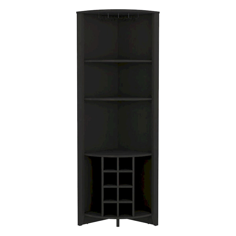 Corner Bar Cabinet for Kitchen, Dining Room,Living Room, Black