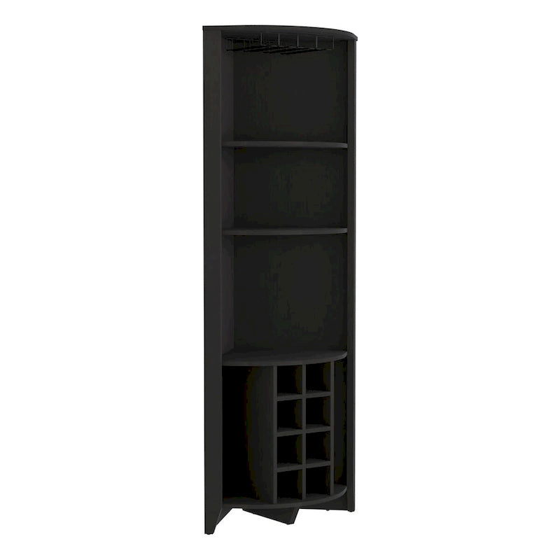 Corner Bar Cabinet for Kitchen, Dining Room,Living Room, Black