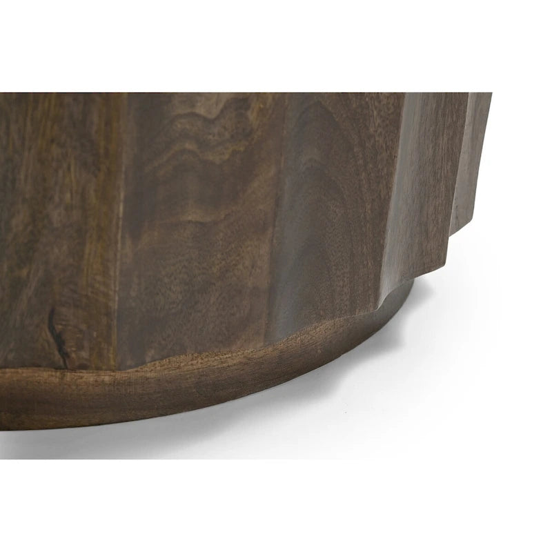 Sydney Round Solid Wood End Table